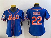 Women's New York Mets #22 Juan Soto Royal 2025 Spring Training Alternate Limited Stitched Jersey,baseball caps,new era cap wholesale,wholesale hats
